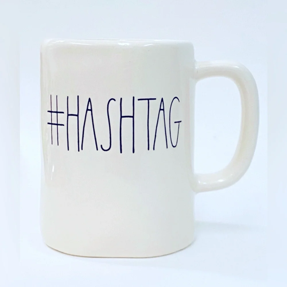 NEW Rae Dunn # Hashtag Mug - Picture 1 of 2